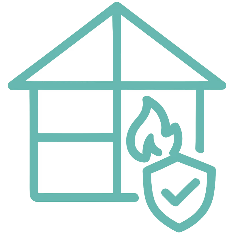 Fire safety icon